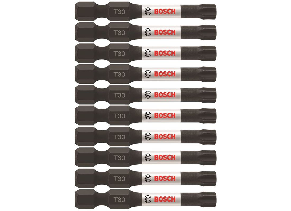 Embouts de vissage longs 2 po Impact Tough™ Torx® #30, 10 pièces (en vrac) Bosch ITT302B