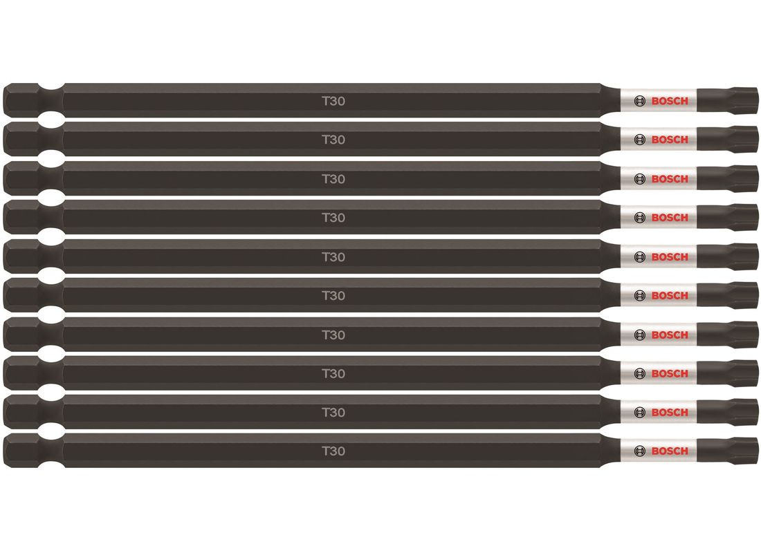 Embouts de vissage longs 6 po Impact Tough™ Torx® #30, 10 pièces (en vrac) Bosch ITT306B