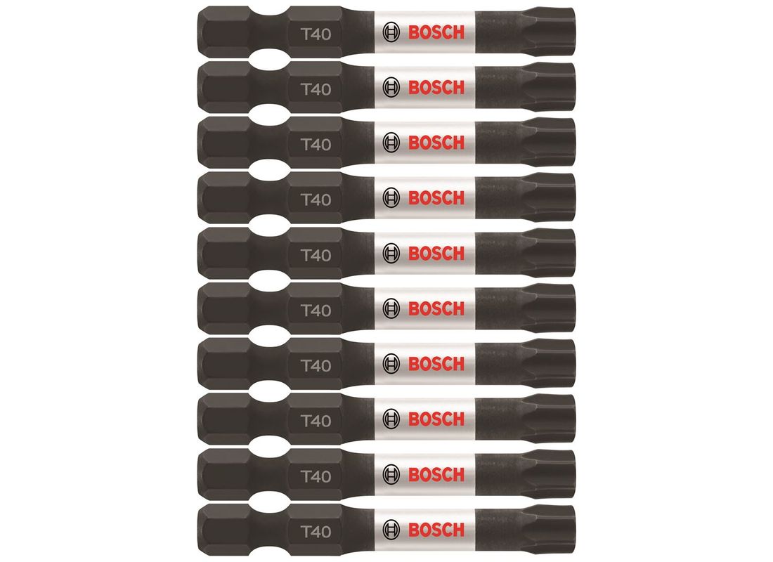 Embouts de vissage longs 2 po Impact Tough™ Torx® #40, 10 pièces (en vrac) Bosch ITT402B