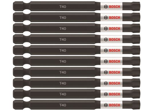 (10) Impact Tough™ 3.5 In. Torx® #40 Power Bits (Bulk Pack)