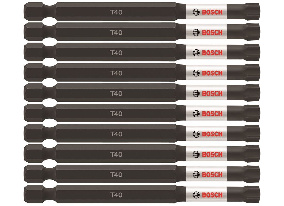 (10) Embouts de vissage longs 3,5 po Impact Tough™ Torx® #40, (en vrac) Bosch ITT4035B