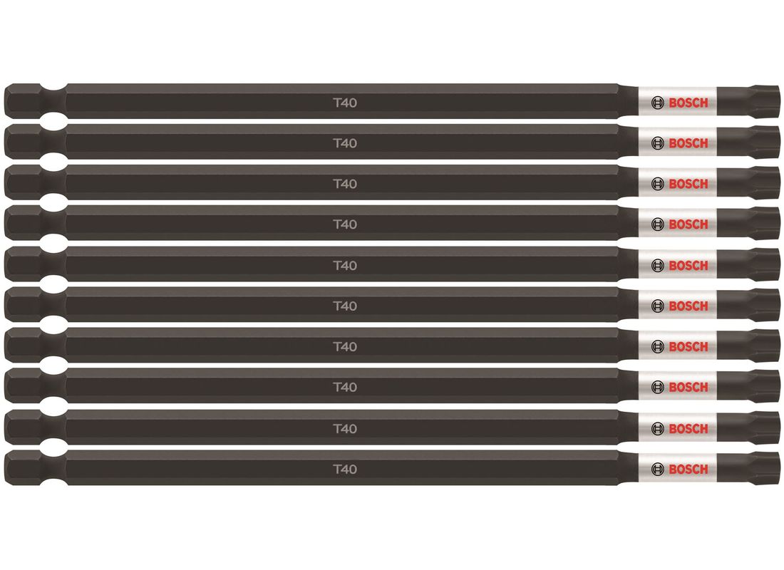 10 pc. Impact Tough™ 6 In. Torx® #40 Power Bits (Bulk Pack) Bosch ITT406B