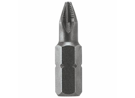 1 In. Medium Hard Phillips Insert Bit, P2 Ribbed Point