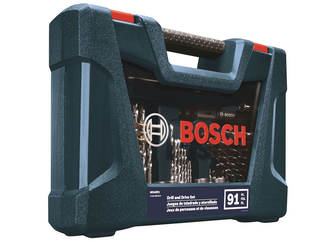 Ensemble 91 pièces perçage et vissage Bosch MS4091