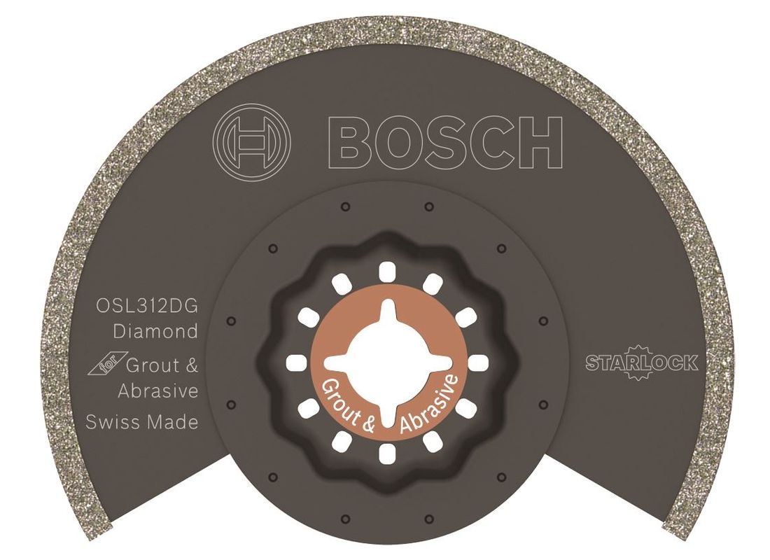 3-1/2 In. Starlock® Diamond Grit Grout Blade Bosch OSL312DG