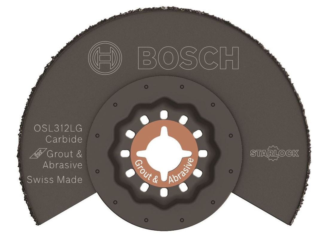 Lame enlève-mortier à concrétion carbure de 3-1/2 po Starlock® Bosch OSL312LG