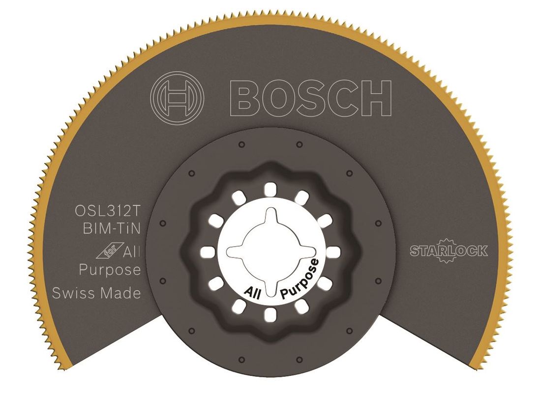 Lame de scie segmentée bimétallique de 3-1/2 po à revêtement titane Starlock® Bosch OSL312T