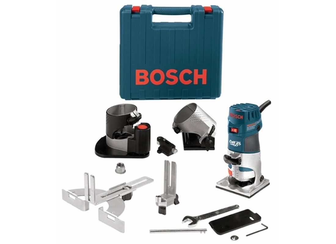 1 HP Colt™ Variable Speed Electronic Palm Router Installer's Kit Bosch PR20EVSNK