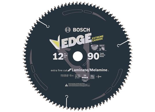 12 In. 90 Tooth Edge Circular Saw Blade for Laminate