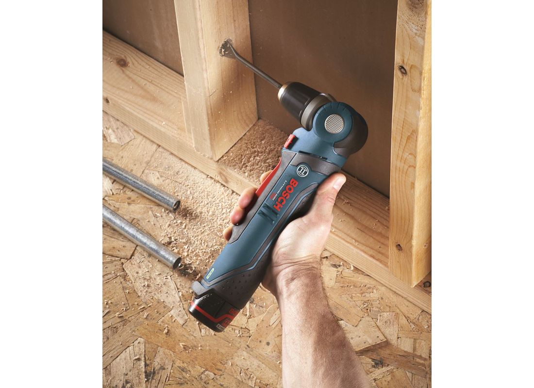 Perceuse angulaire 12 V Max de 3/8 po avec tiroir avec espaces Exact-Fit™ Bosch PS11BN