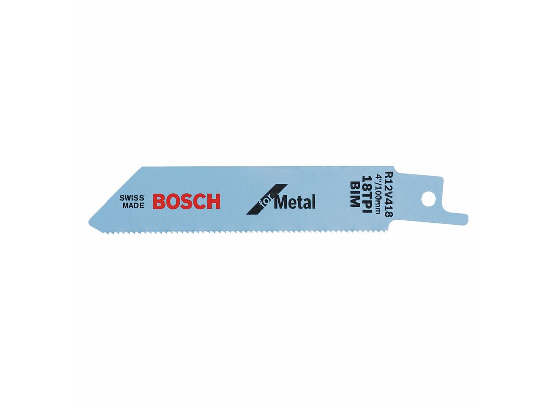 5 pc. 4 In. 14 TPI Metal Reciprocating Saw Blade Bosch R12V424