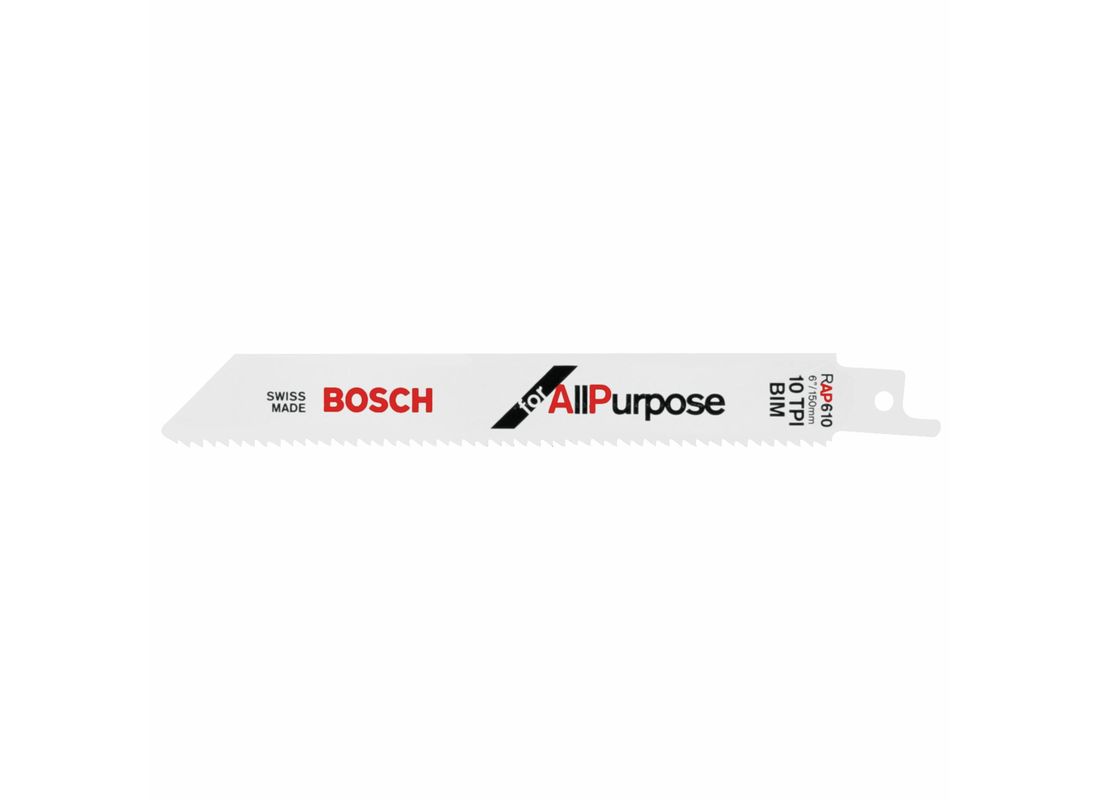 25 pc. 6 In. 10 TPI All Purpose Reciprocating Saw Blade Bosch RAP610-25B