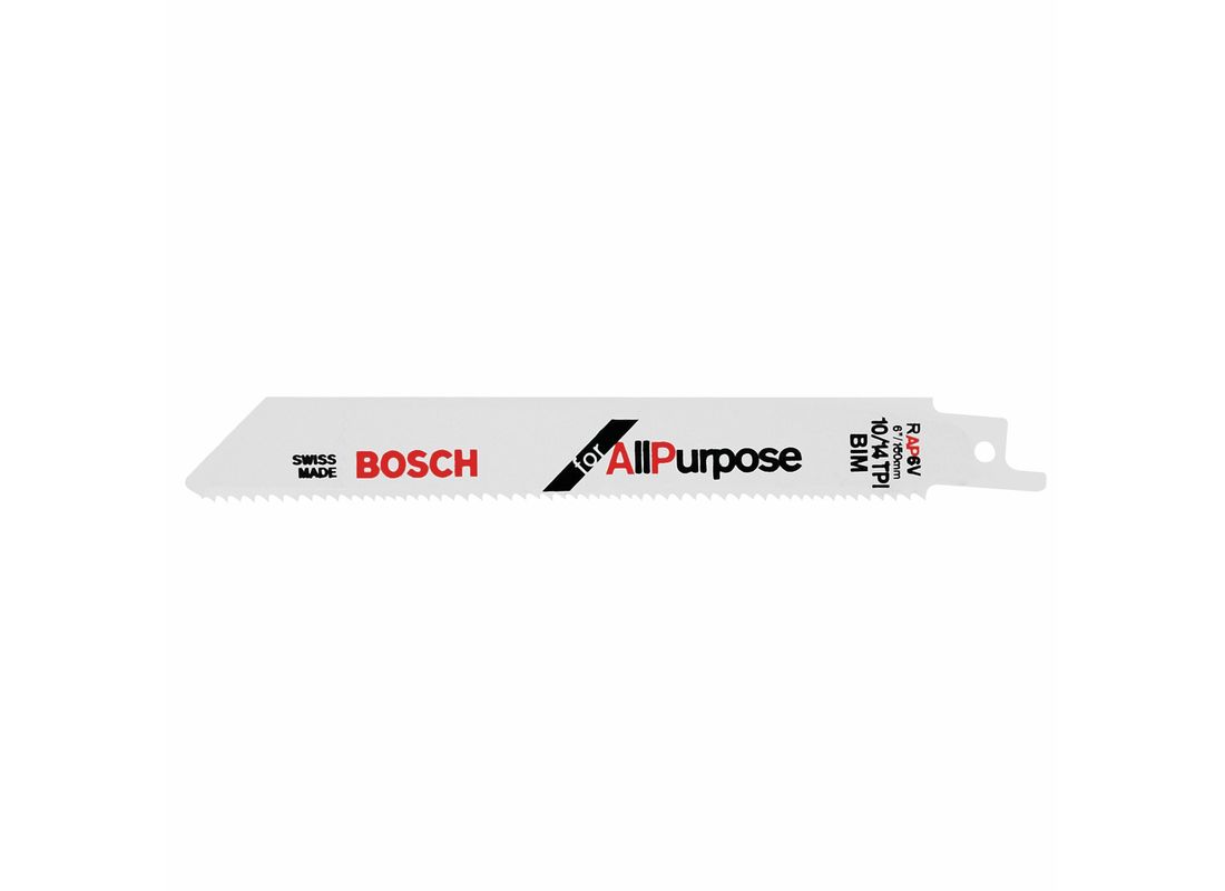 5 pc. 6 In. 10/14 V TPI All Purpose Reciprocating Saw Blade Bosch RAP6V