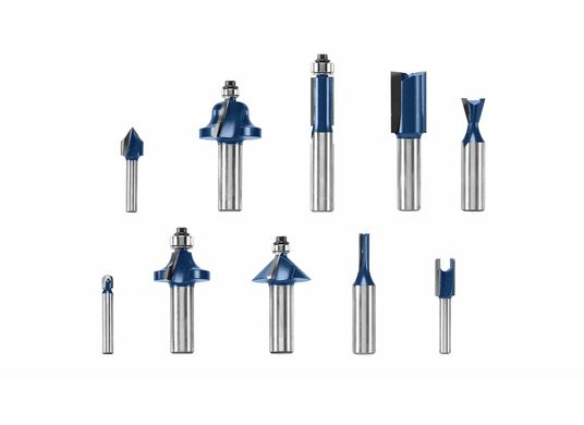 10 pc. All-Purpose Router Bit Set