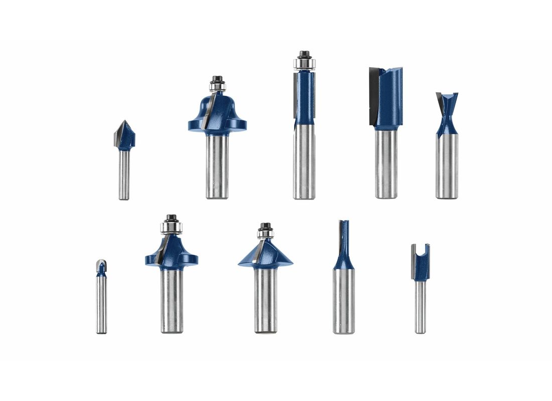 10 pc. All-Purpose Router Bit Set Bosch RBS010