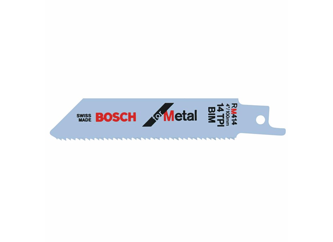 Lames de scie alternative pour le métal de 4 po à 14 dents par pouce, 5 pièces Bosch RM414