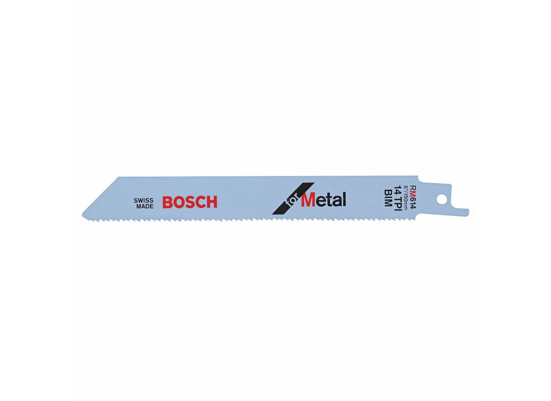 Lame de scie alternative pour le métal de 6 po à 14 dents par pouce, 25 pièces Bosch RM614-25B