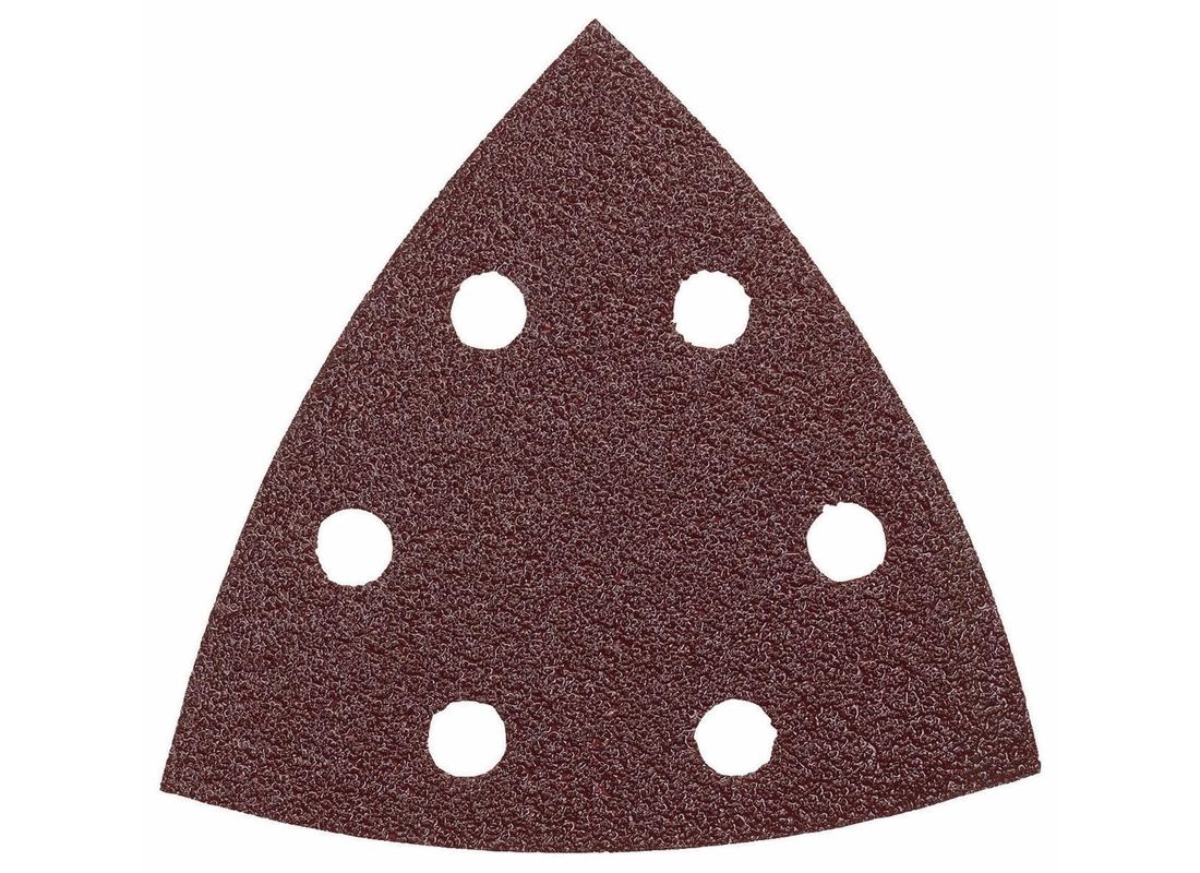 Ensemble de 5 feuilles abrasives triangulaires pour ponceuses de précision, 3-1/2 po, grain 60, pour bois Bosch SDTR060