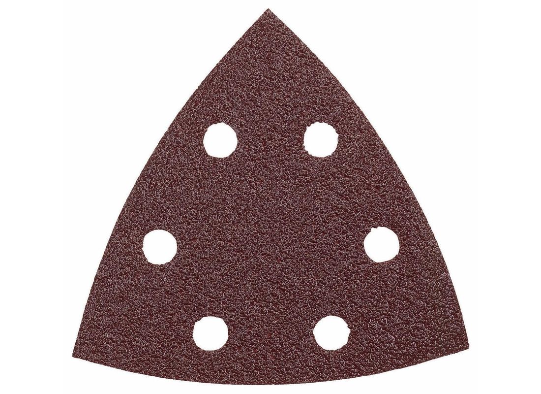 Ensemble de 5 feuilles abrasives triangulaires pour ponceuses de précision, 3-3/4 po, grain 120, pour bois Bosch SDTR120