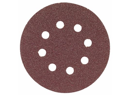 5 pc. 60 Grit 5 In. 8 Hole Hook-And-Loop Sanding Discs