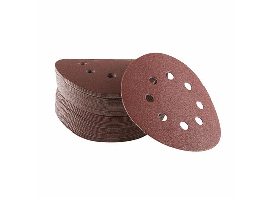 5 pc. 120 Grit 5 In. 8 Hole Hook-And-Loop Sanding Discs