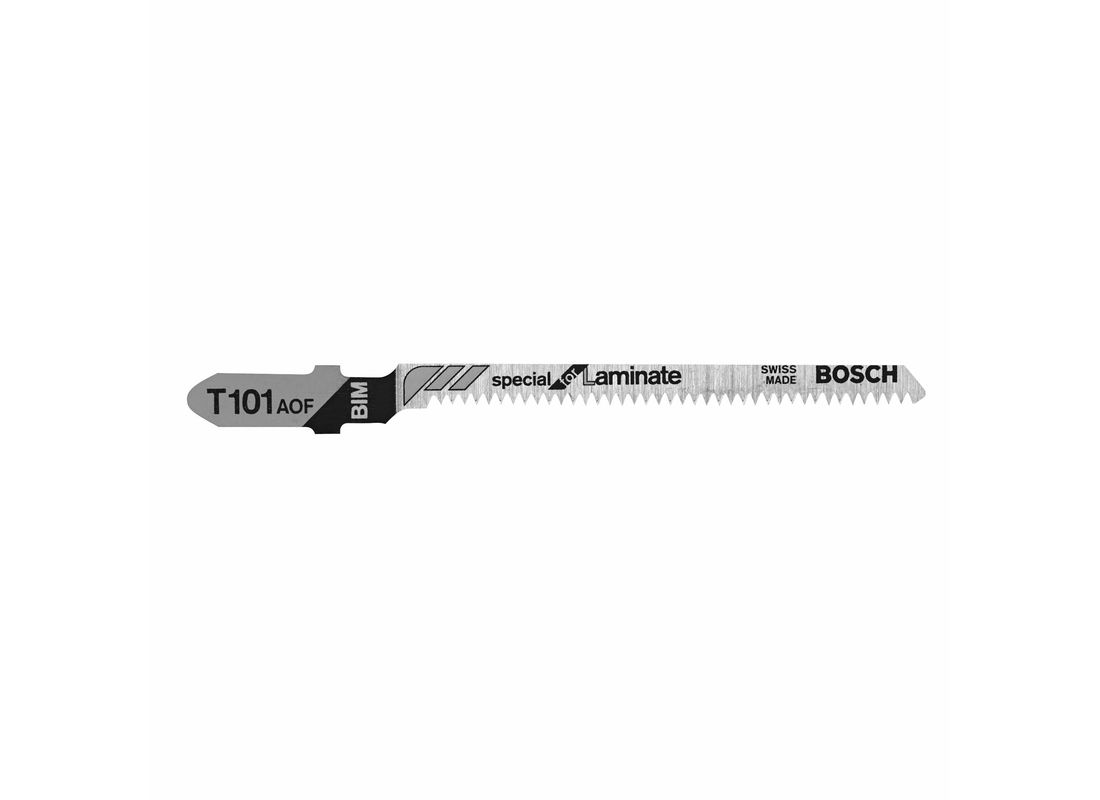 Lames de scie sauteuse pour stratifié à pied en T Special for Laminate de 3-1/4 po à 20 dents par pouce, 5 pièces Bosch T101AOF