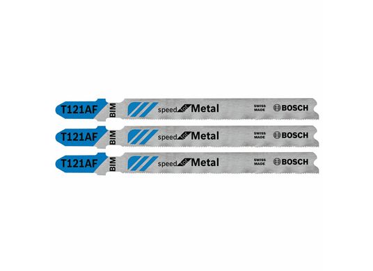 3 pc. 3-5/8 In. 21 TPI Speed for Metal T-Shank Jig Saw Blades