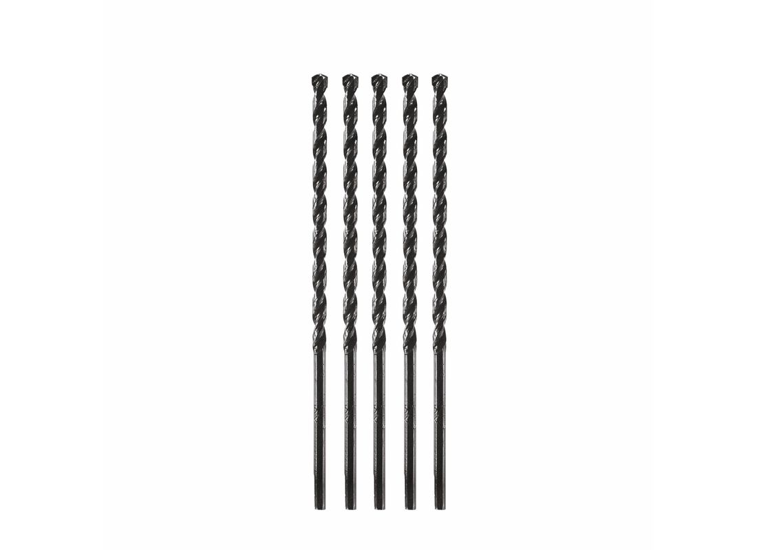 5 pc. 3/16 In. x 5-1/2 In. Flat Shank Hex Masonry Drill Bits Bosch TC6005