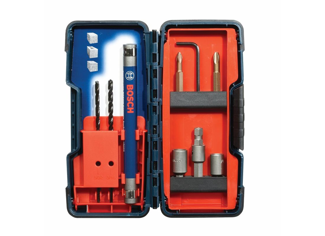 9 pc. Flat Shank Drill Bit Set Bosch TC900