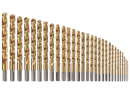 29 pc. Titanium Metal Drill Bit Set