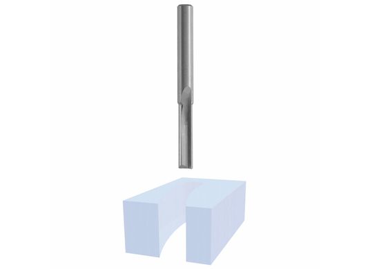 1/4 In. x 1 In. Solid Carbide 2-Flute O-Flute Bit