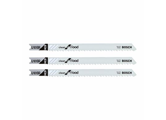 3 pc. 4 In. 10 TPI Reverse Pitch Clean for Wood U-shank Jig Saw Blades