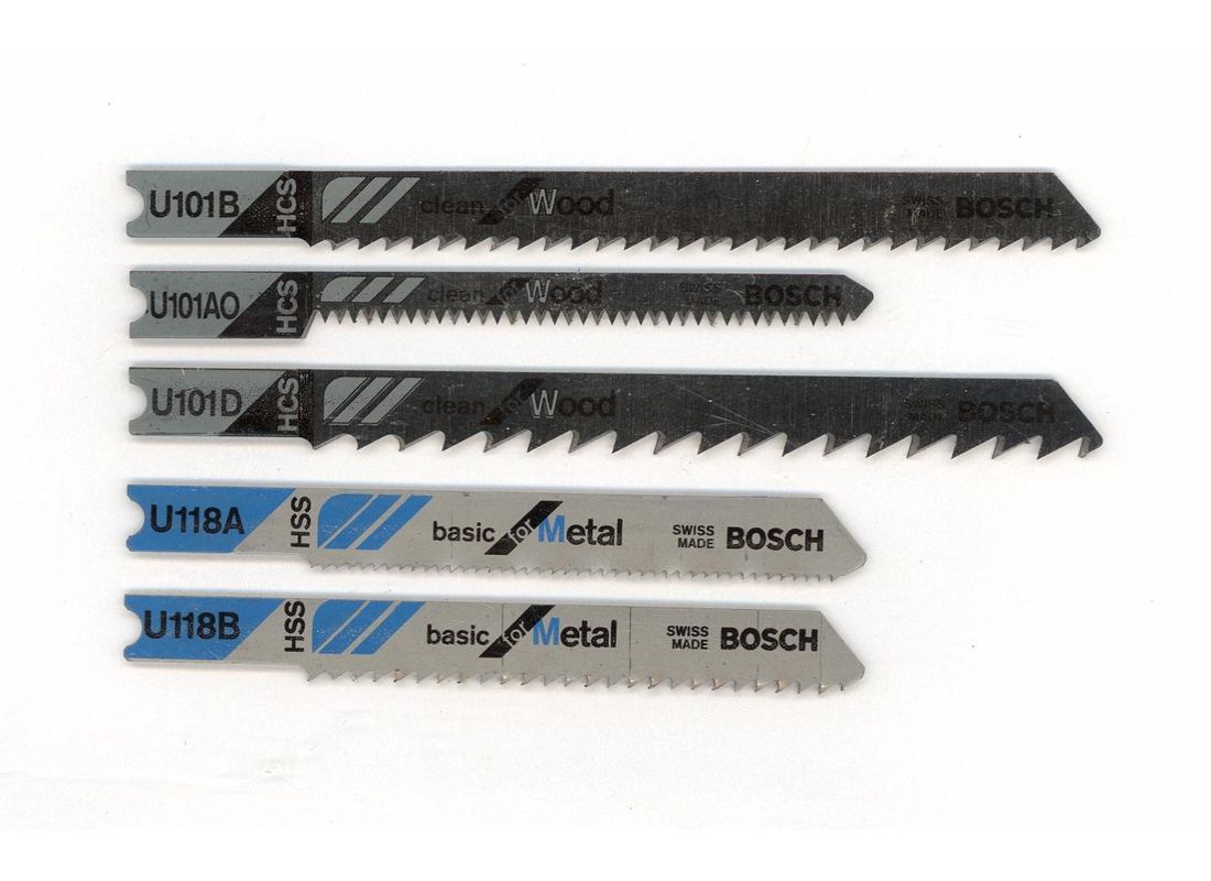 5 pc. Assortment U-shank Jig Saw Blade Set for Wood and Metal Bosch U502A5