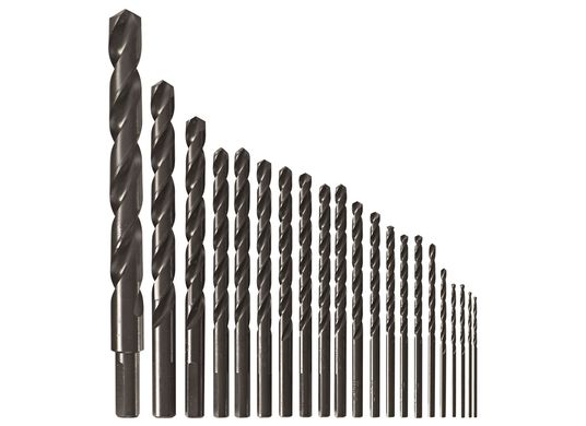 21 pc. Black Oxide Metal Drill Bit Set