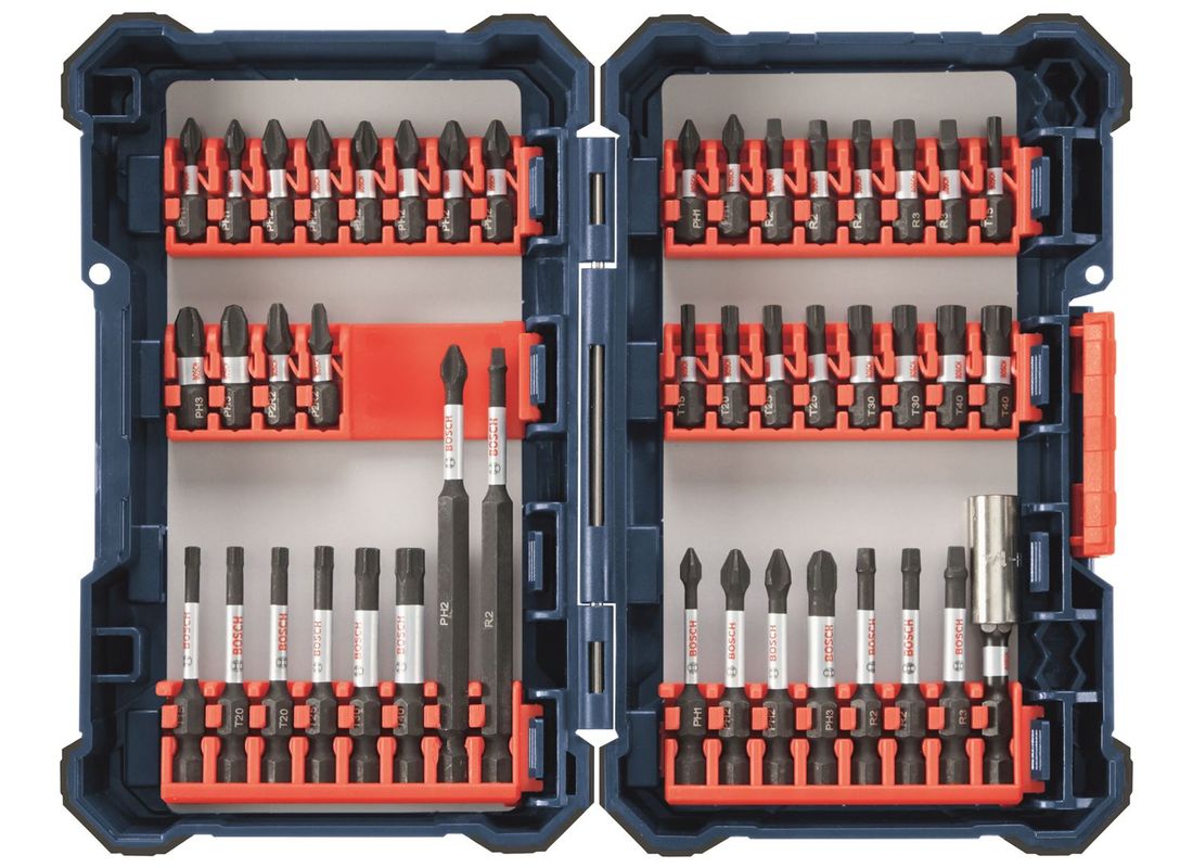 Coffret sur mesure d’embouts de tournevis Impact Tough™ 44 pièces Bosch SDMS44