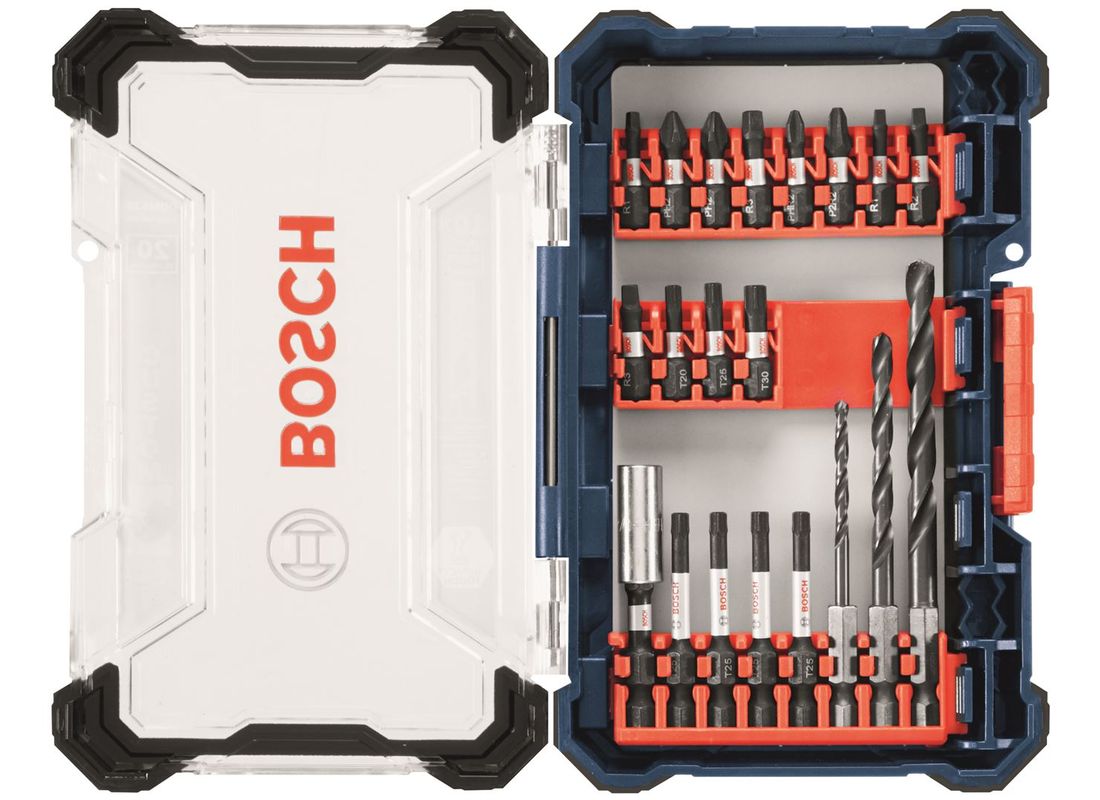 Coffret de rangement personnalisé pour perçage et vissage Impact Tough™, ensemble de 20 pièces Bosch DDMS20