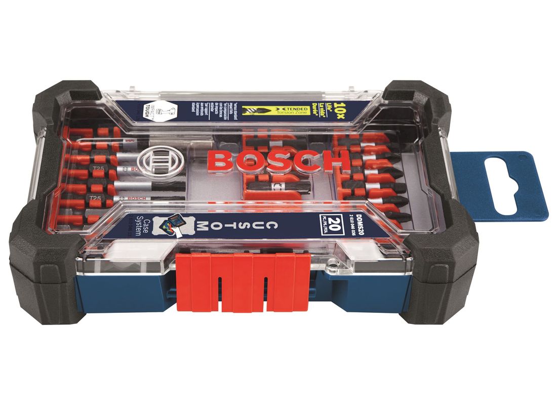 Coffret de rangement personnalisé pour perçage et vissage Impact Tough™, ensemble de 20 pièces Bosch DDMS20