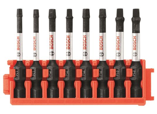 8 pc. Impact Tough™ Square 2 In. Power Bits with Clip for Custom Case System CCSSQV208