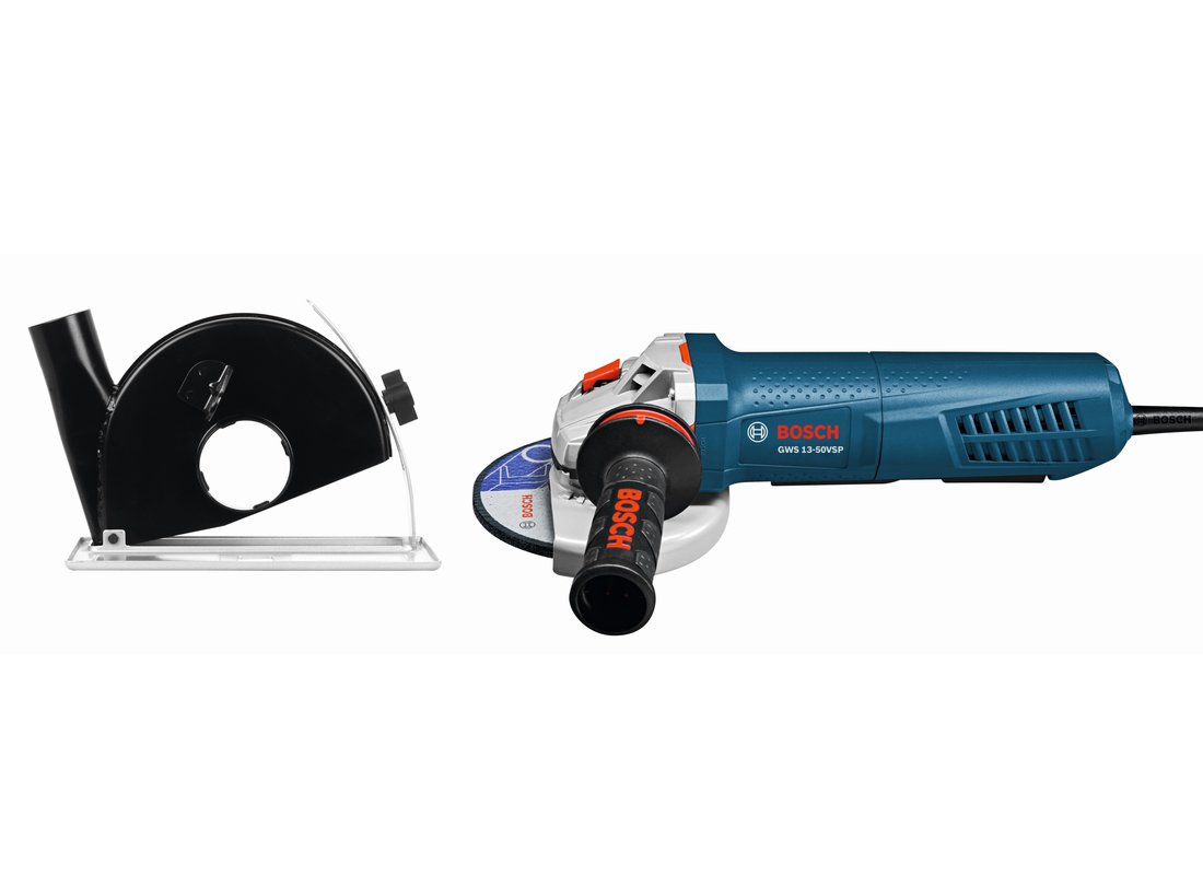 5 In. Variable-Speed Angle Grinder with Paddle Switch and Dust Guard