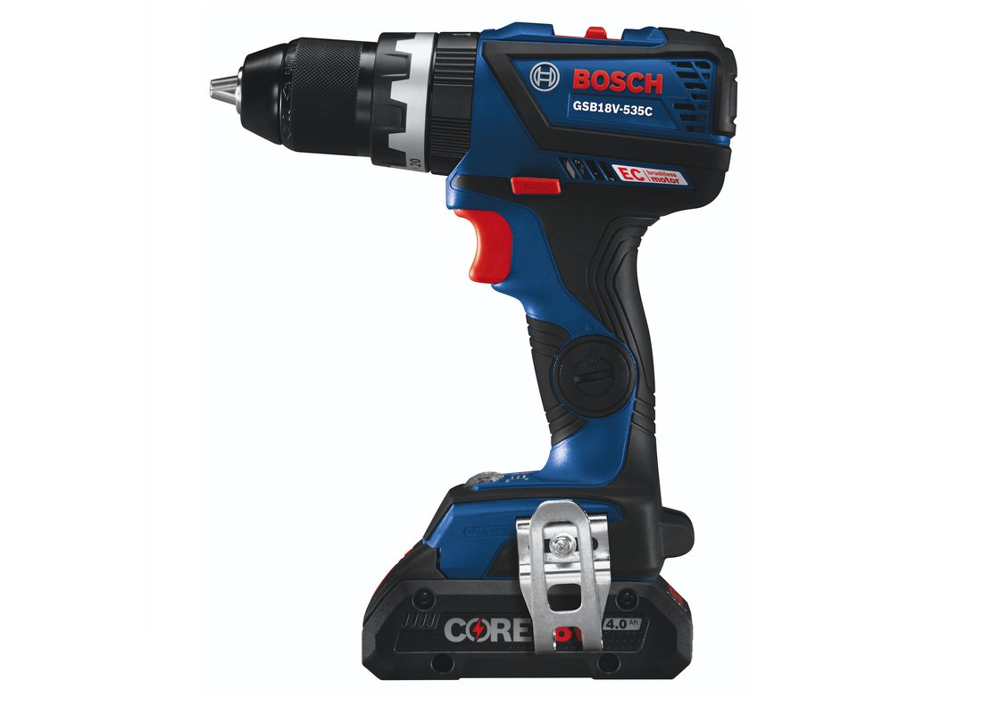 18V EC Brushless Connected-Ready Compact Tough 1/2 In. Hammer Drill/Driver Kit with (2) CORE18V 4.0 Ah Compact Batteries