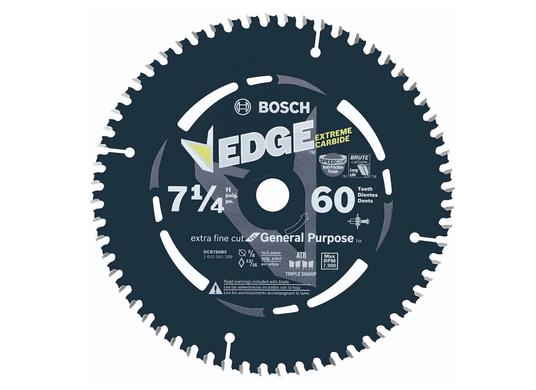 7-1/4 In. 60 Tooth Edge Circular Saw Blade for Extra-Fine Finish