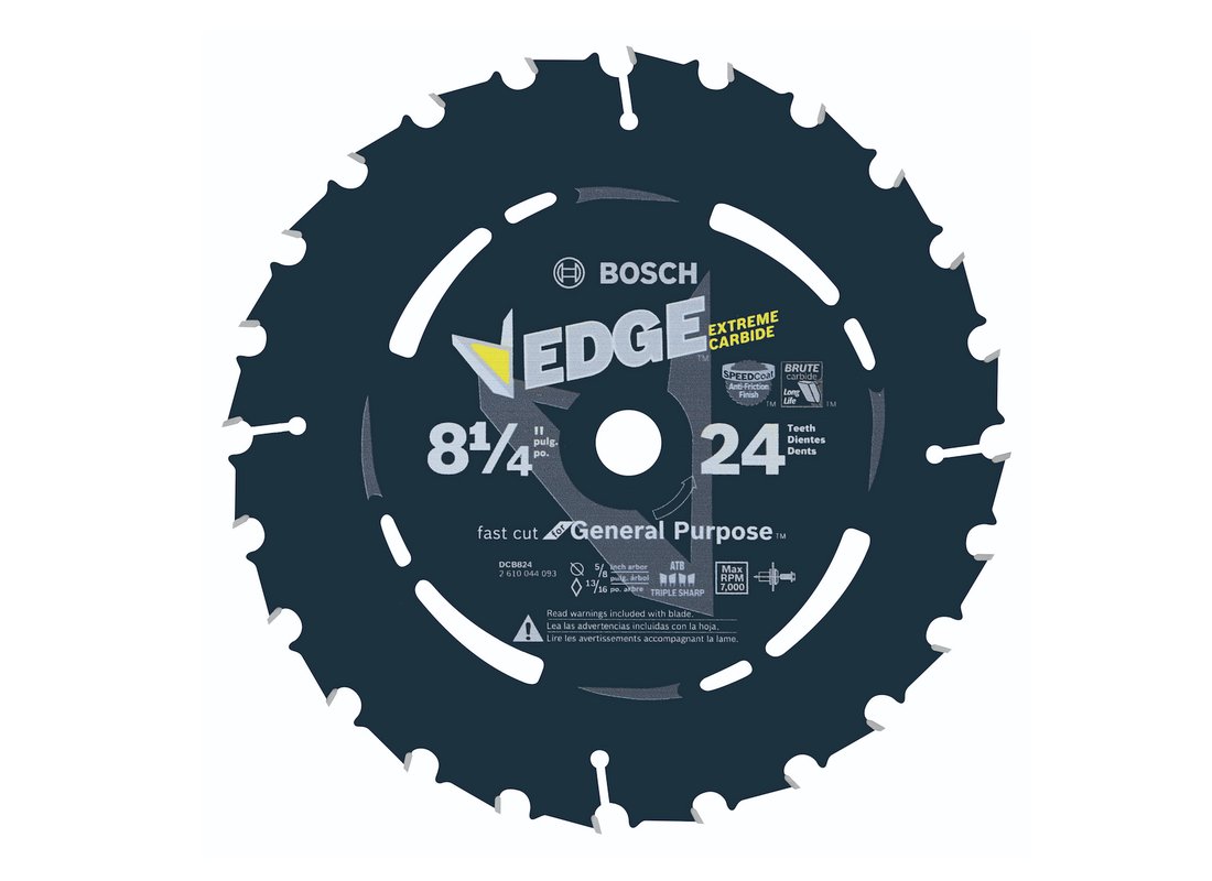 8-1/4 In. 24 Tooth Edge Circular Saw Blade for Framing