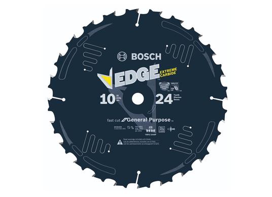 10 In. 24 Tooth Edge Circular Saw Blade for Fast Cuts