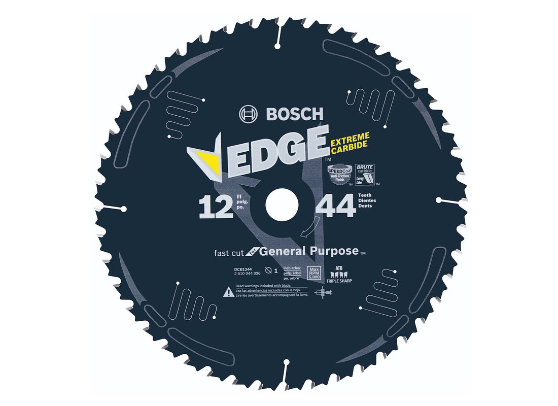 12 In. 44 Tooth Edge Circular Saw Blade for General Purpose Wood