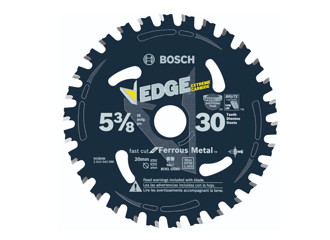 5-3/8 In. 30 Tooth Edge Circular Saw Blade for Ferrous Metal Cutting