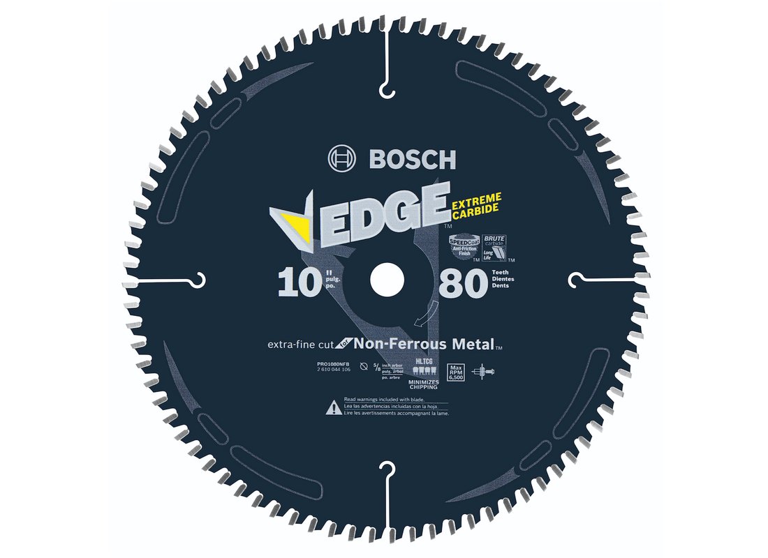 Lame de scie circulaire Edge de 10 po à 80 dents pour la coupe de métaux non ferreux