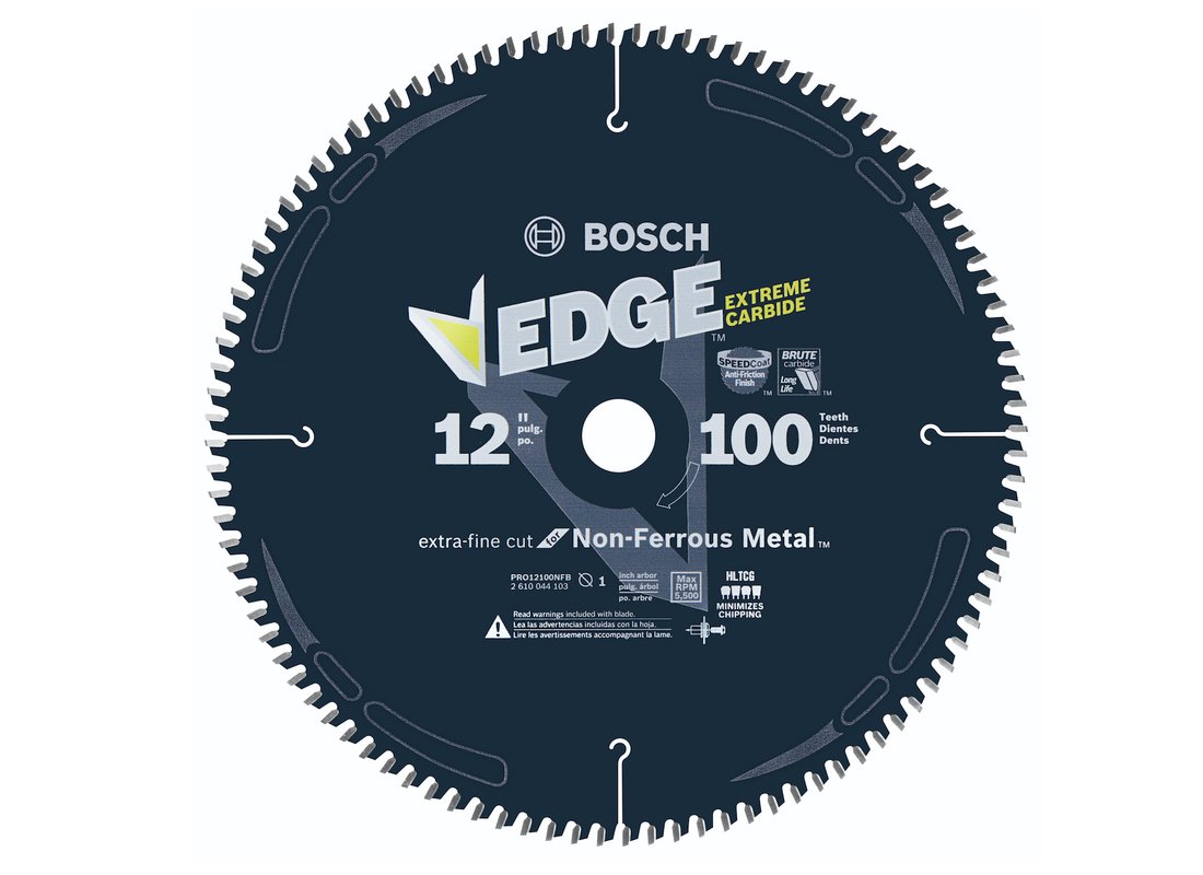 Lame de scie circulaire Edge de 12 po à 100 dents pour la coupe de métaux non ferreux