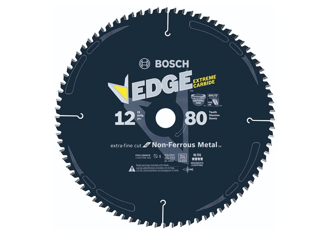 12 In. 80 Tooth Edge Non-Ferrous Metal-Cutting Circular Saw Blade