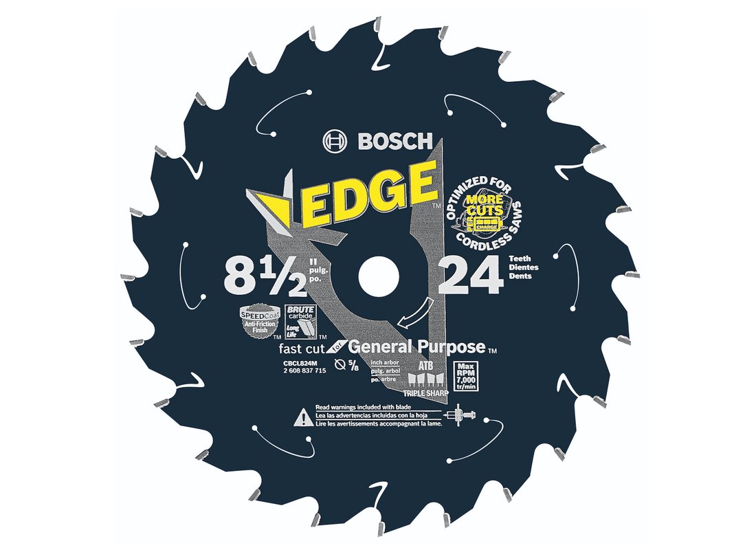 8-1/2 In. 24 Tooth Edge Cordless Circular Saw Blade for General Purpose