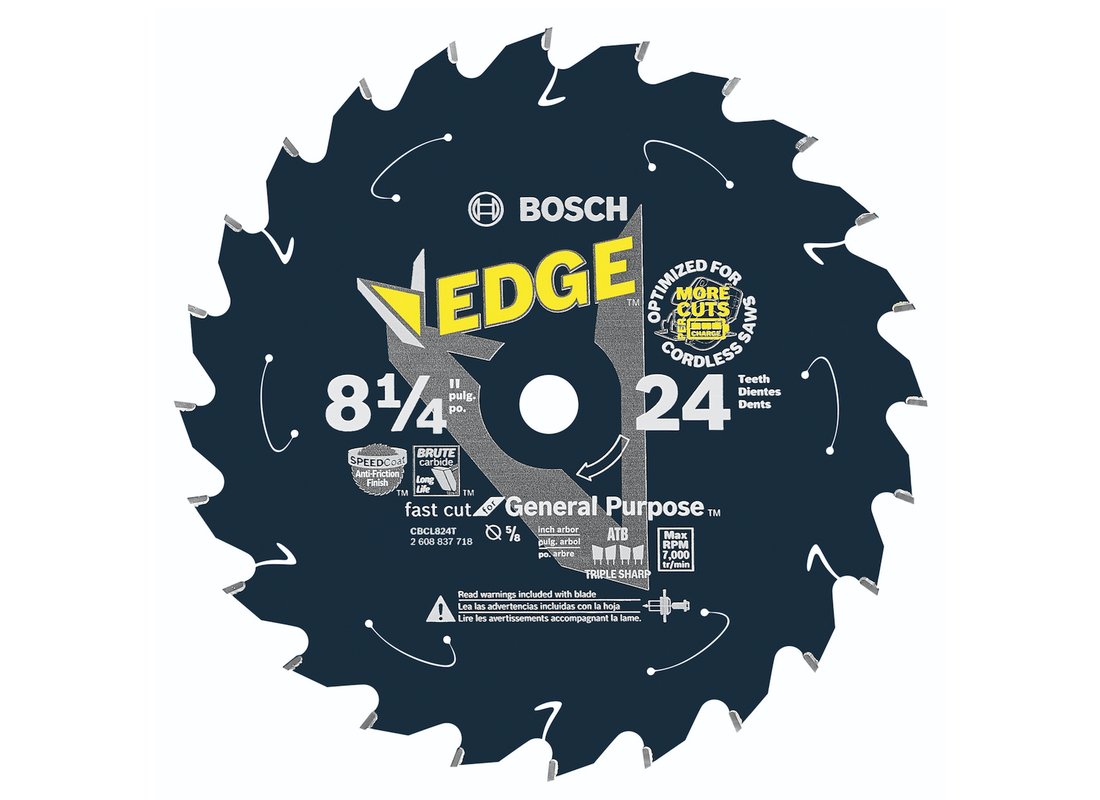 8-1/4 In. 24 Tooth Edge Cordless Circular Saw Blade for General Purpose